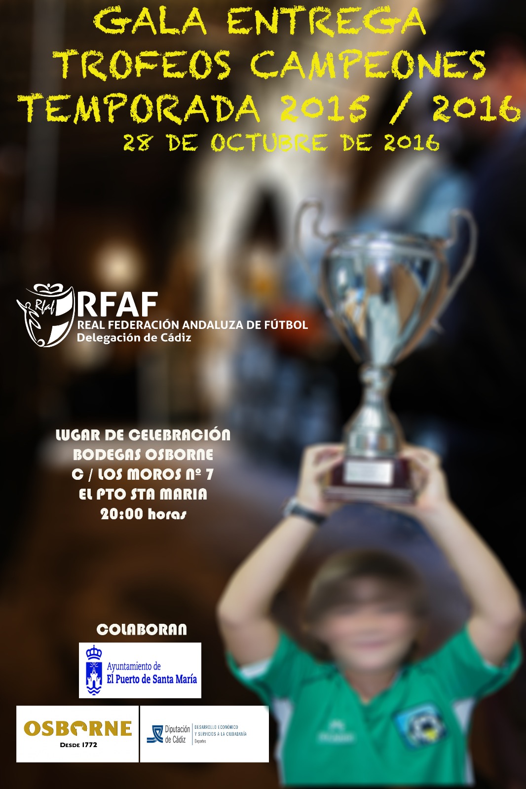 Gala Entrega Trofeos Campeones Temporada 2015/2016.