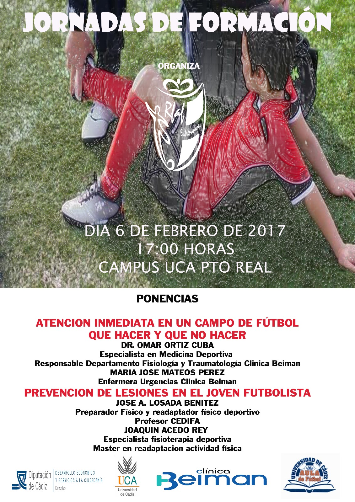 Jornada de Formación: atención inmediata y prevención de lesiones