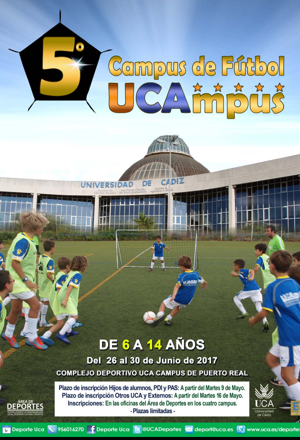V Campus de Fútbol de la UCA.